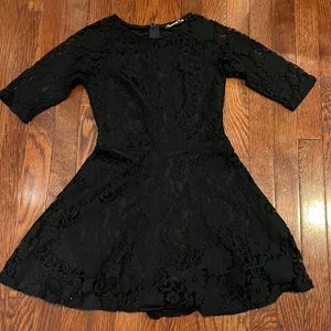 EUC Girls Lace Black Dress
